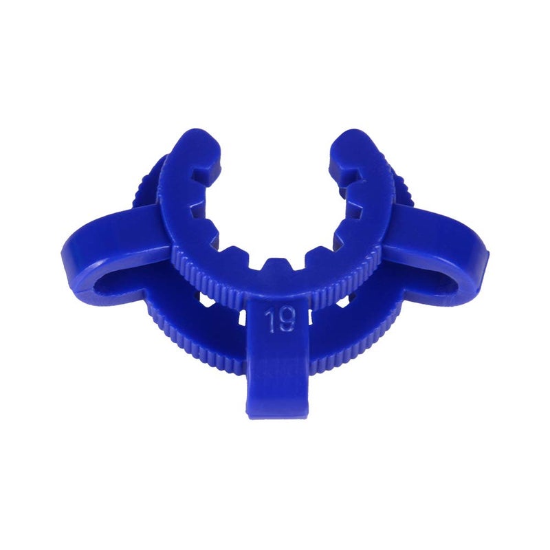 Labasics Plastic Joint Clips, 10 pcs 19 mm Lab Keck Clamp #19 Keck Clips for 19/22 Joint Glass Standard Conical Interface Clip Ground Glass Joint Lab Accessory, Blue - Image 3