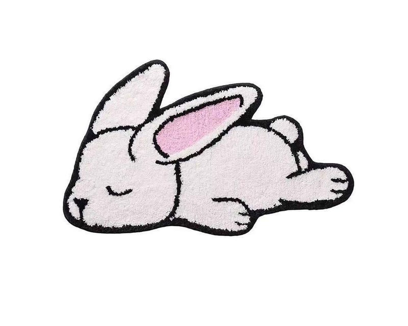 HYST Animal Shape Design Cute Bathroom matShowroom BathmatNonSlip Bath RugsPlay Carpet Area Rug for KidsPhotography PropsHome DecorIndoor matPet mat Rabbit