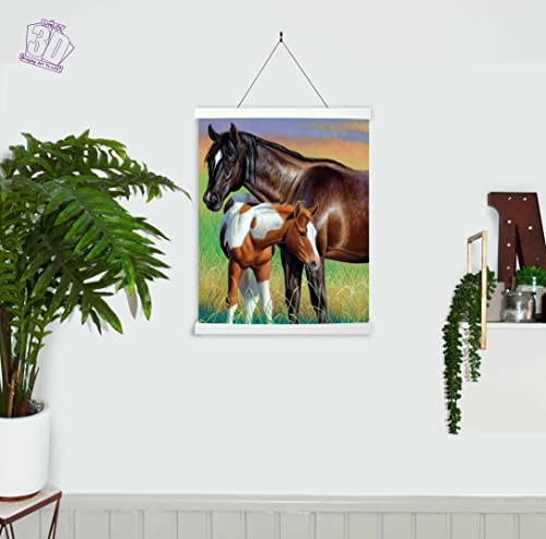 3D LiveLife Lenticular Wall Art Prints - Mare & Foal from Deluxebase. Unframed 3D Horse Poster. Perfect wall decor. Original artwork licensed from renowned artist, Cynthia Fisher - Image 5