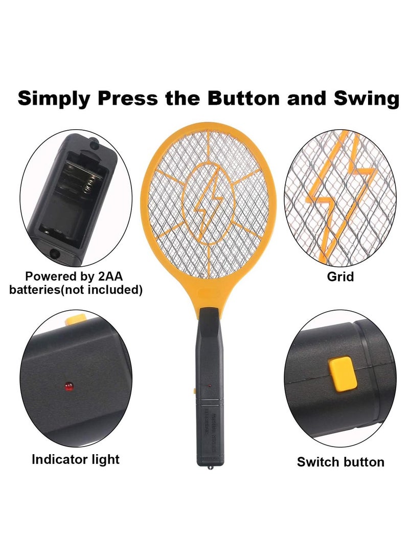 Generic - 2 Pack Fly Swatters Handheld Bug Zapper Battery Operated, Electric Mosquito Swatter Indoor Outdoor Fly Insect Catcher Zapper Rackets for Pest Mosquito Flies - Image 1