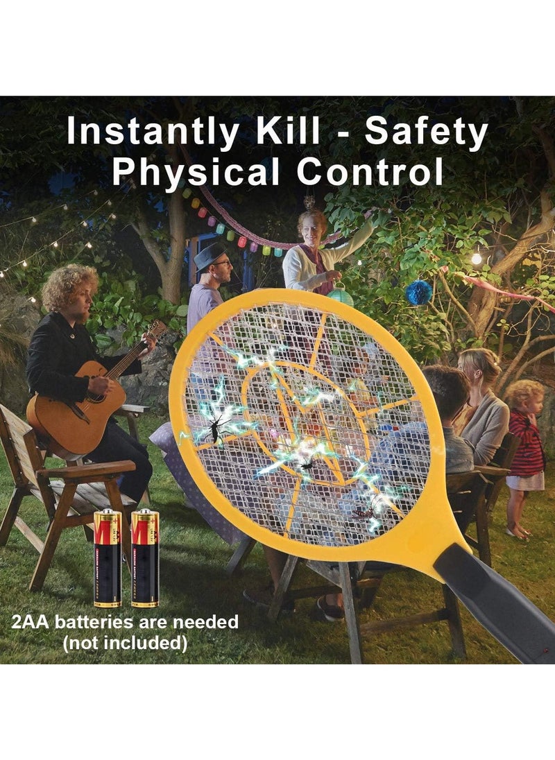 Generic - 2 Pack Fly Swatters Handheld Bug Zapper Battery Operated, Electric Mosquito Swatter Indoor Outdoor Fly Insect Catcher Zapper Rackets for Pest Mosquito Flies - Image 1