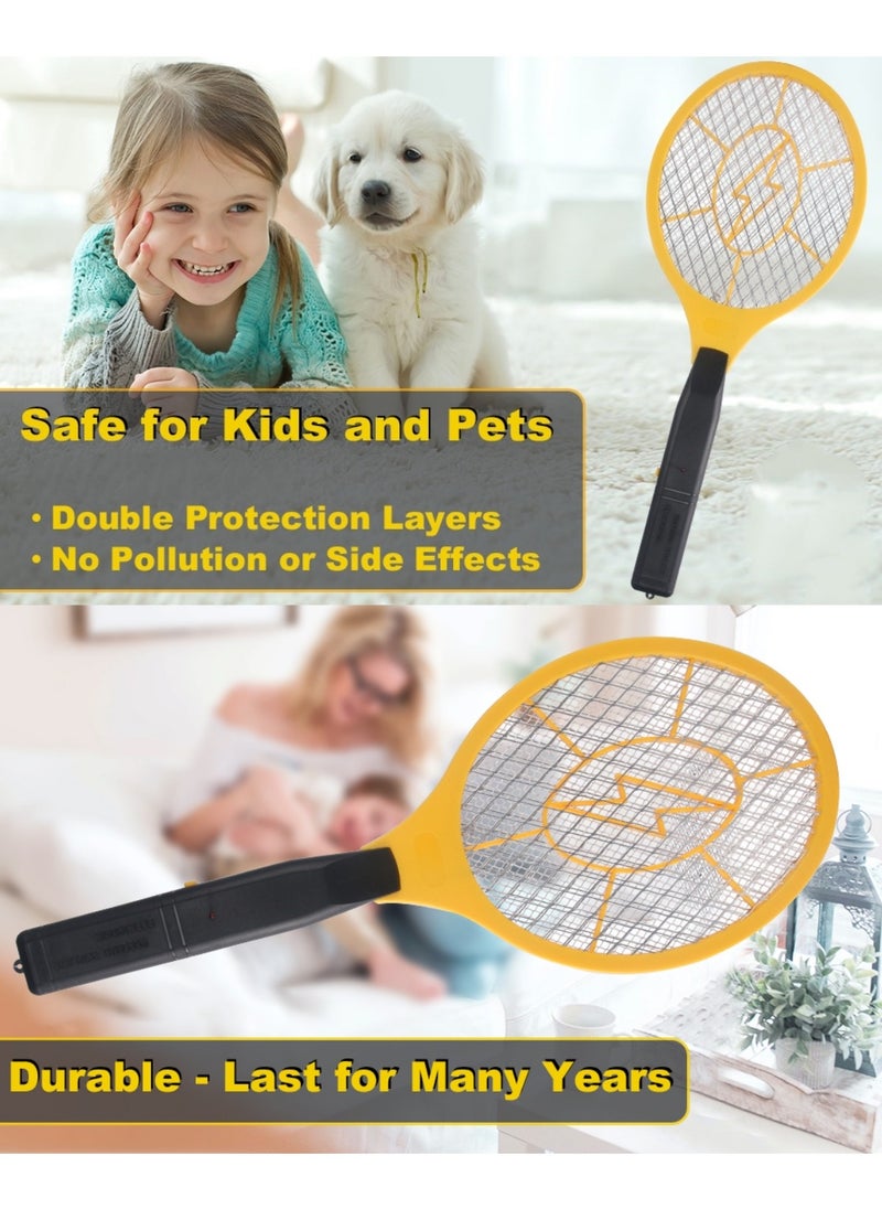 Generic - 2 Pack Fly Swatters Handheld Bug Zapper Battery Operated, Electric Mosquito Swatter Indoor Outdoor Fly Insect Catcher Zapper Rackets for Pest Mosquito Flies - Image 1