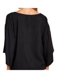 NIBEMINENT V-Neck Casual Shirts Black  - Image 2