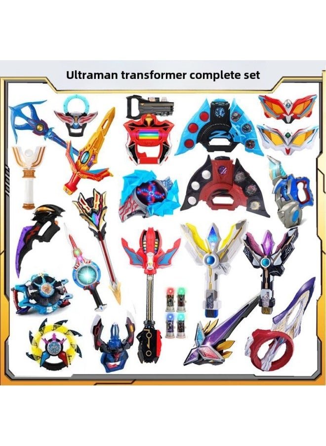 Generic - Full Set Of Ultraman Shaper Children's Toy Zita Sublimation Device Jede Selodiga Litga Magic Light Stick Men-Color:Max Transformer - Image 1