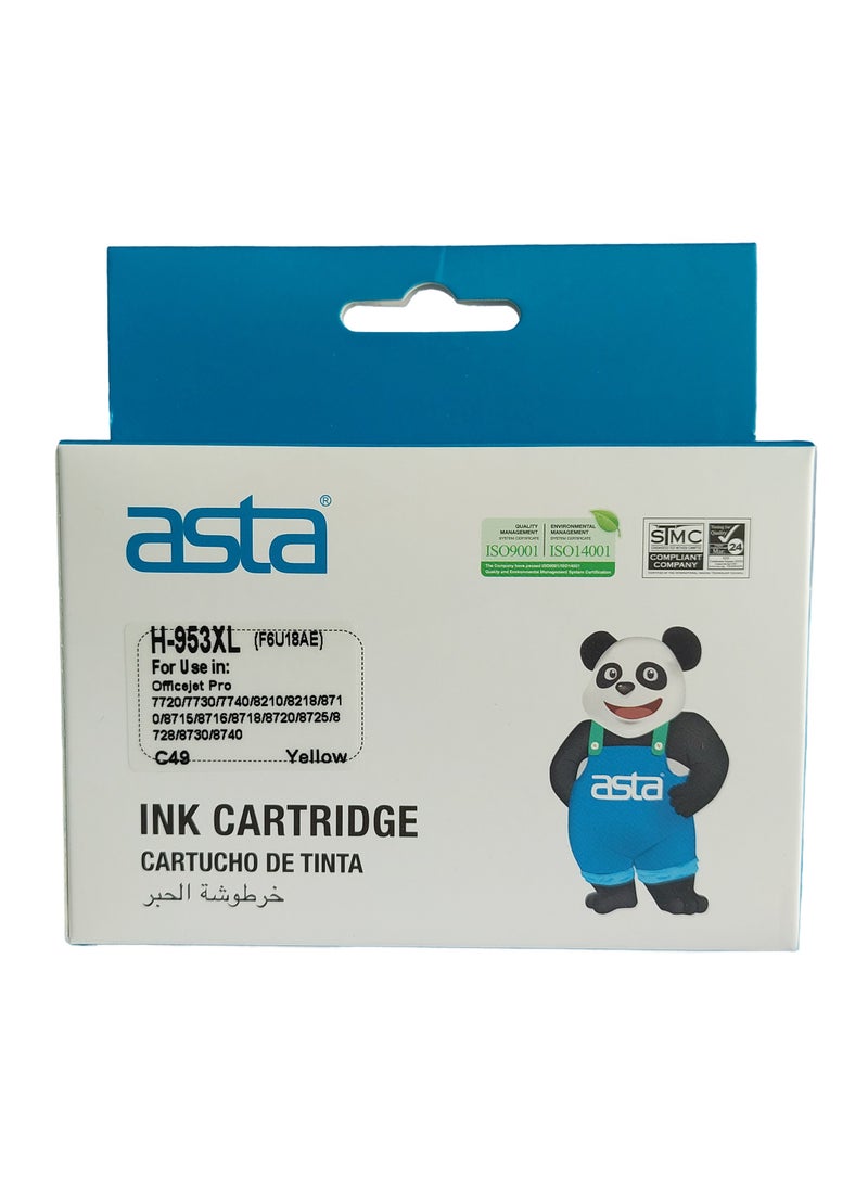 Asta - Compatible Ink With HP 953XL Cartridge Replacement for HP 953XL 953 XL 4 Multipack (Black XL & C/M/Y) Works With HP Officejet pro 7720 7730 7740 8710 8715 8720 8725 Printer - Image 1