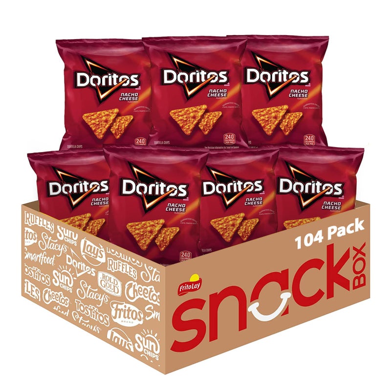 Doritos Flavored Tortilla Chips Nacho Cheese 1 Ounce Pack of 104 - Image 3