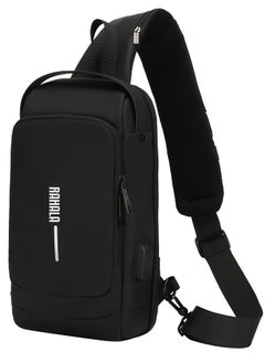 RAHALA 950 Crossbody bag Waterproof Anti-theft Unisex USB charging High quality Bag - Black  - Image 1