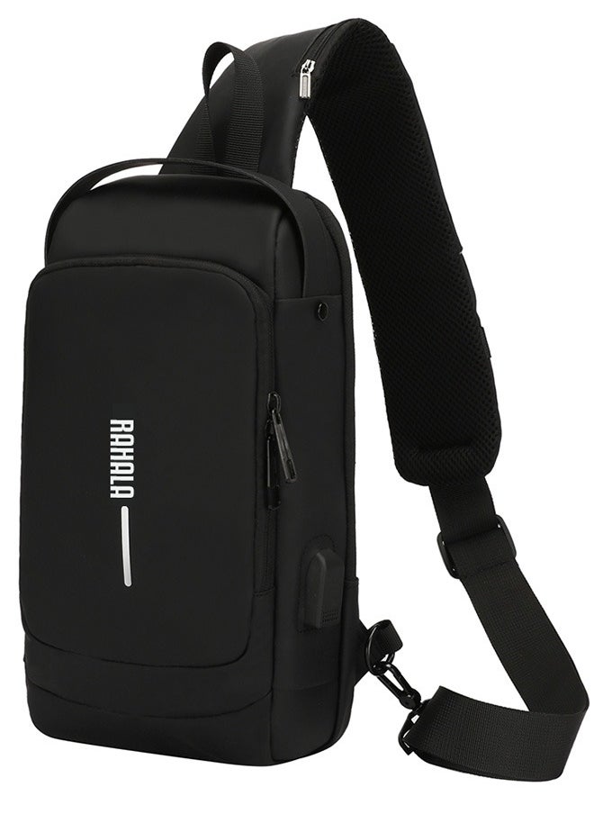 RAHALA - 950 Crossbody bag Waterproof Anti-theft Unisex USB charging High quality Bag - Black - Image 1