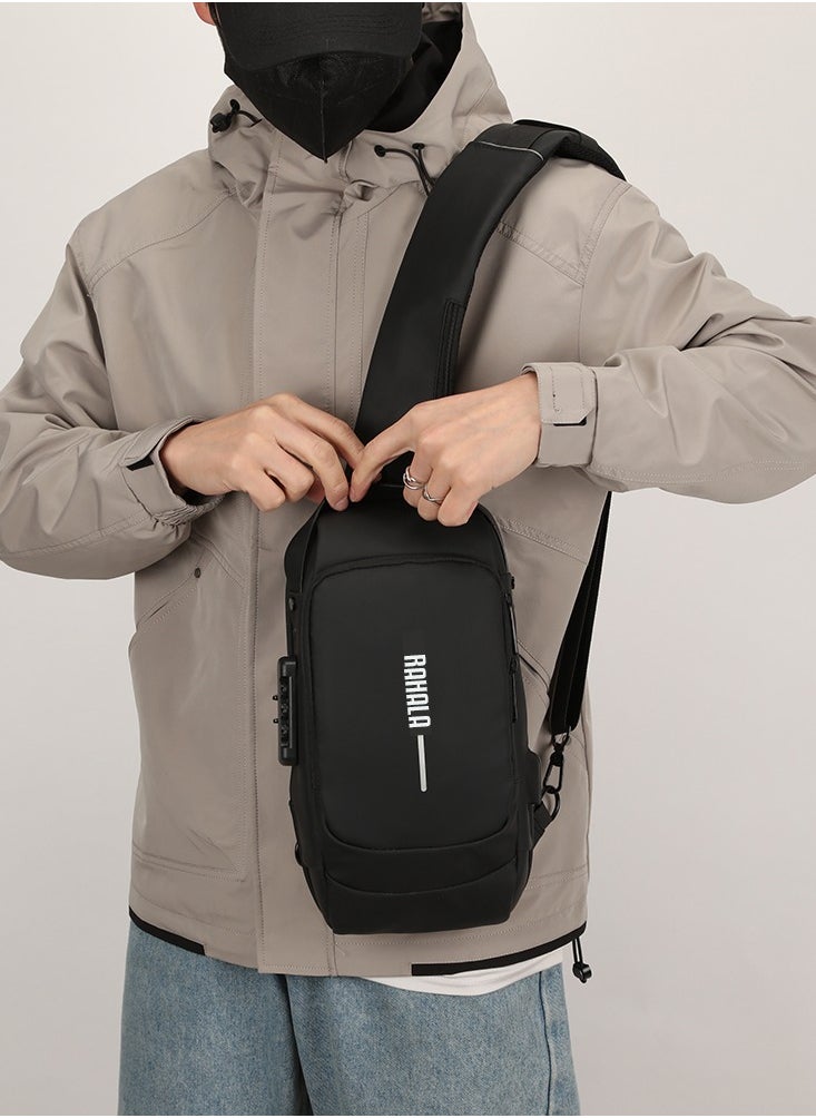 RAHALA - 950 Crossbody bag Waterproof Anti-theft Unisex USB charging High quality Bag - Black - Image 1