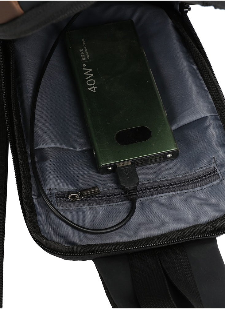RAHALA - 950 Crossbody bag Waterproof Anti-theft Unisex USB charging High quality Bag - Black - Image 1