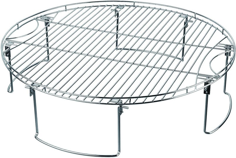 Mr. Bar-B-Q Mr BarBQ 08600YFS Large Round Cooking Grate with Folding Legs Silver 