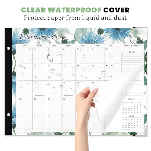 Telihao Desk Calendar 2026-2027 - Large 22x17 Monthly Calendar, 18 Month Desk Top Calendars (Jan 2026–Jun 2027) Teacher & Office Desk Calendars Organizer (white, 22 * 17) - Image 3