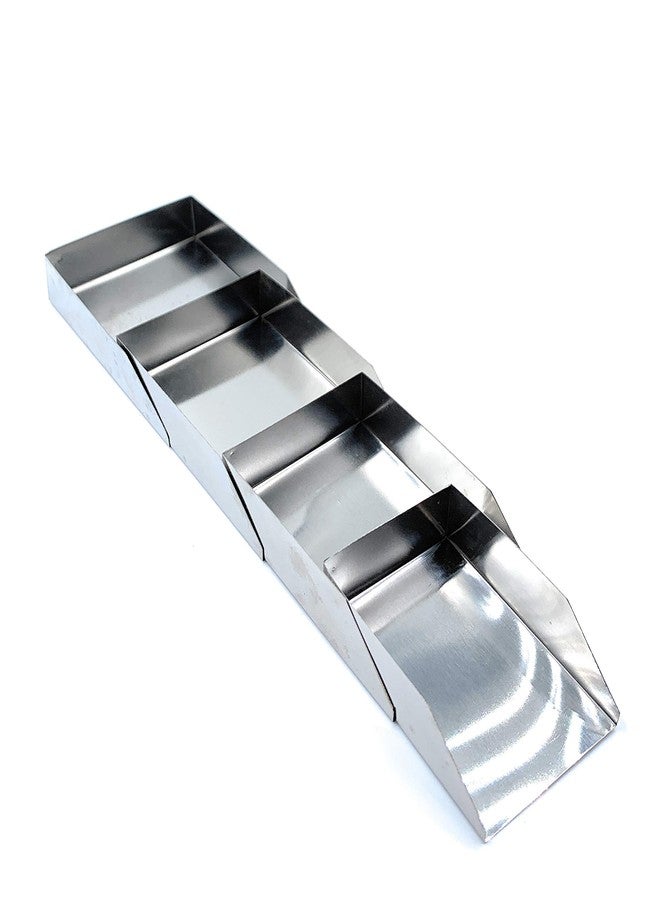 Aone Stainless Steel Shovel Scoop Set of 4 Sizes for Sorting of Diamonds/Gemstones/Beads/Pearls/Semi Precious Stones for Sorters & Graders, Jewellery Retailers/Manufacturers, Showroom, Boutiques, etc - Image 1