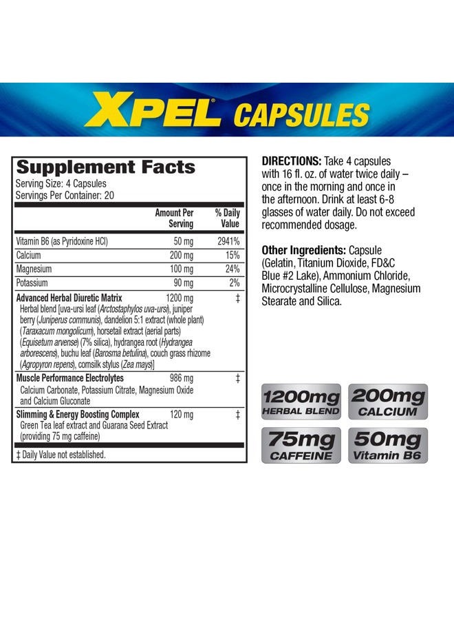 Maximum Human Performance MHP Xpel Strength Diuretic Capsules, 80 Count (Pack of 2) (Packaging May Vary) - Image 3