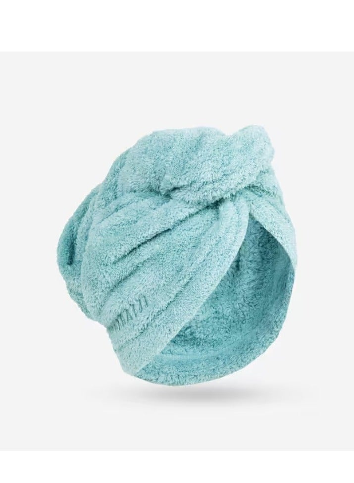 NABAIJI Soft Microfibre Hair Towel – Quick Drying, Super Absorbent, Light Green – Perfect for Post-Swim or Bath Use – Gentle on Hair, Ideal for All Hair Types  - Image 1