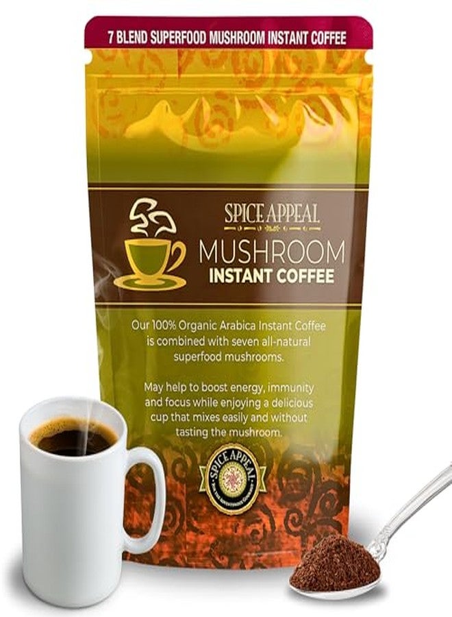Spice Appeal Mushroom Instant Coffee blended with 7 superfood herbals & mushrooms, 35 Servings, 2.47 oz - Image 4