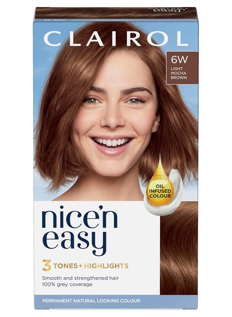 كلايرول نايس آند إيزي كريم نايس آند إيزي صبغة شعر دائمة ذات مظهر طبيعي وزيت مشبع بالزيت 6 وات فاتح - Image 1
