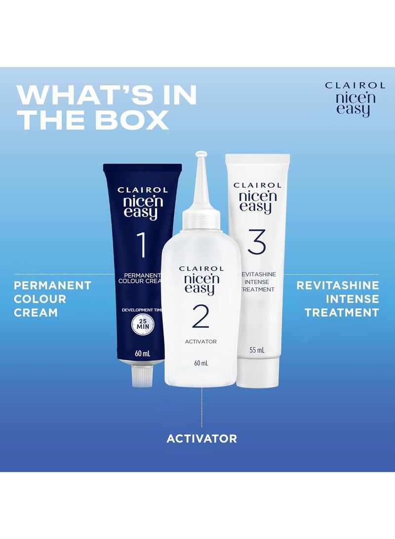 كلايرول نايس آند إيزي كريم نايس آند إيزي صبغة شعر دائمة ذات مظهر طبيعي وزيت مشبع بالزيت 6 وات فاتح - Image 4