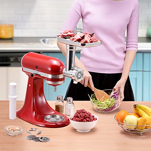 KITOART Stainless Steel Meat Grinder Attachments for KitchenAid Mixers, Meat Grinder, Sausage Stuffer, Perfect Grinder Attachment for KitchenAid, Dishwasher Safe(Machine/Mixer Not Included) - Image 2