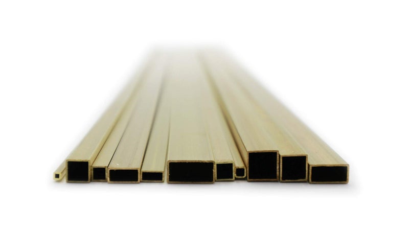 K & S Precision Metals مجموعة أنابيب مربعة ومستطيلة من النحاس K&S 3406، 11 قطعة، مصنوعة في الولايات المتحدة - Image 3