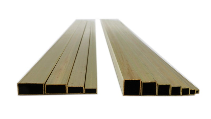 K & S Precision Metals مجموعة أنابيب مربعة ومستطيلة من النحاس K&S 3406، 11 قطعة، مصنوعة في الولايات المتحدة - Image 1