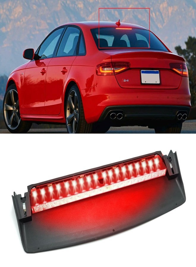 Abodvu Center Brake Light Assembly Compatible with Audi A4/A4 Quattro 2009-2015,S4 2010-2015,Third Brake Light with 18 Smal Red Lamp Bulbs,Center High Mount Stop Lamp Replacement for 8K5945097 - Image 1