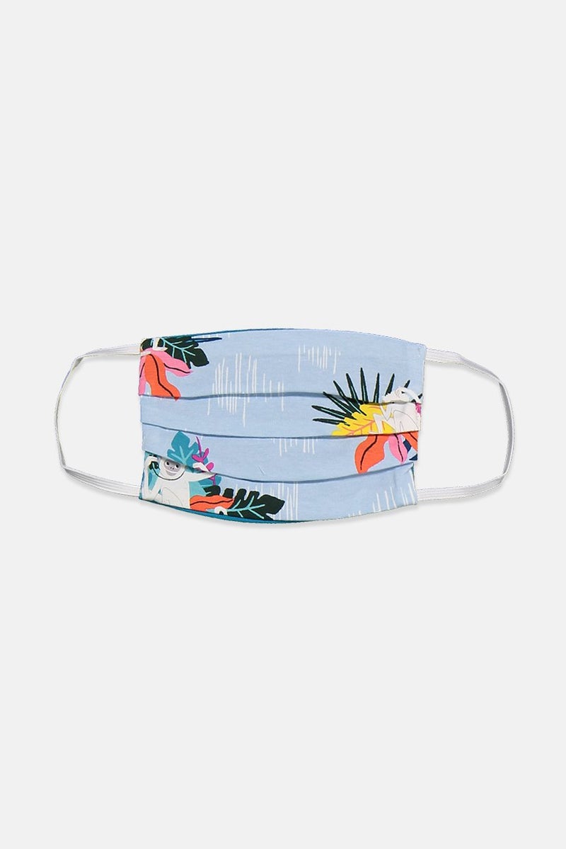 BED HEAD 1 Pieces Printed Cotton Face Mask, Multicolor - Image 1