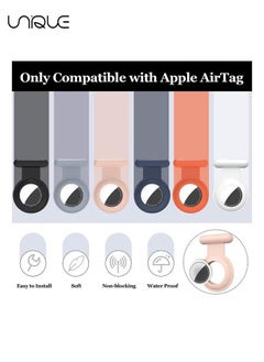 Unique Hidden for Air Tag for Kids, Silicone Case for Airtag with Invisible Pin, Safer Than Bracelet Wristband Necklace Keychain (3 Pcs, Pink & Orange & Grey)  - Image 5