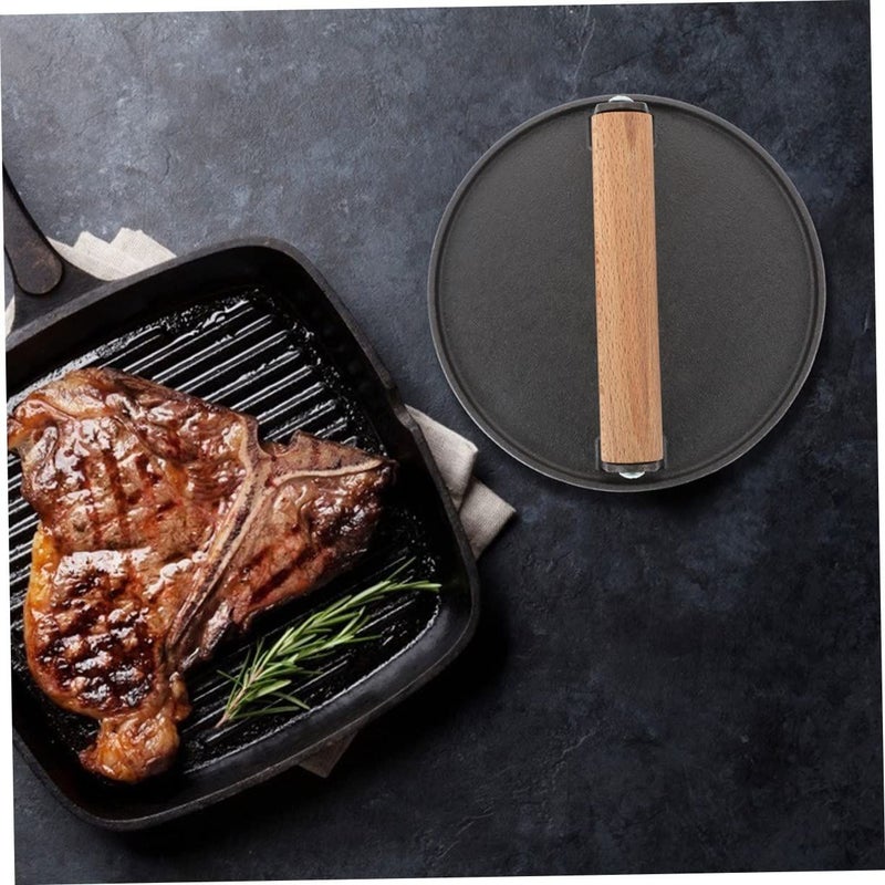Heavy Duty Iron Burger Press for Griddle Making Even Patties Stuffed Burgers - Image 4