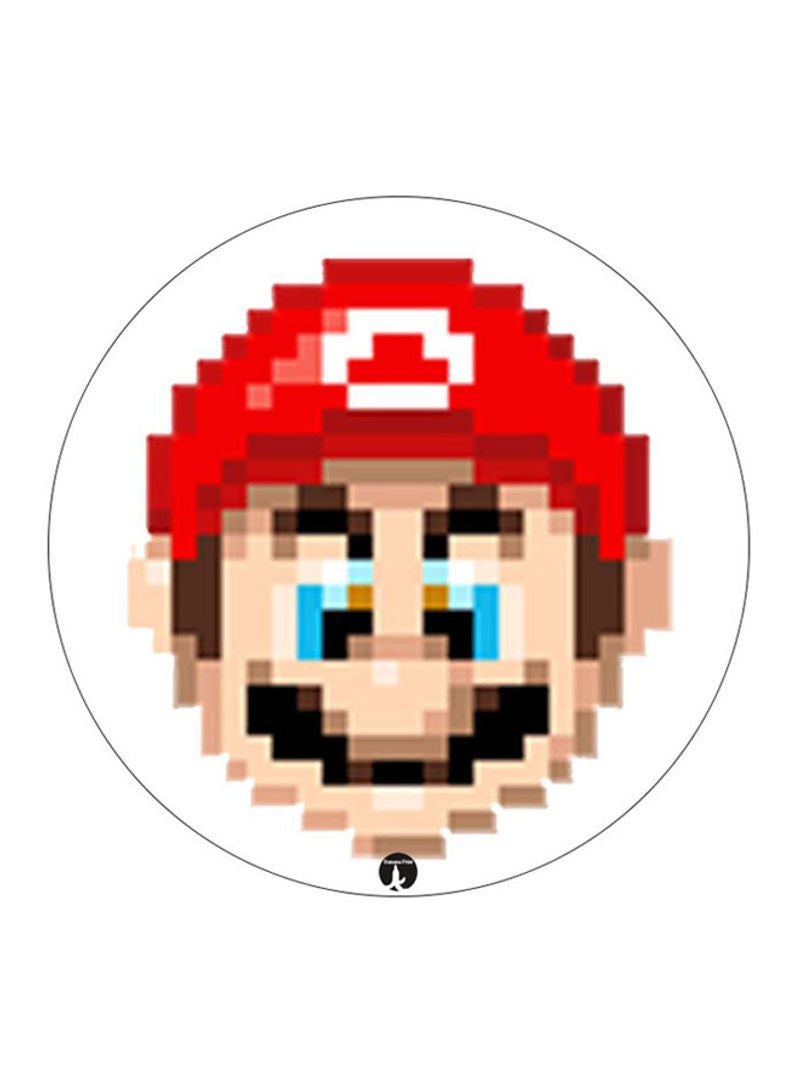 RKN Video Game Super Mario Printed Mouse Pad Round  Multicolour