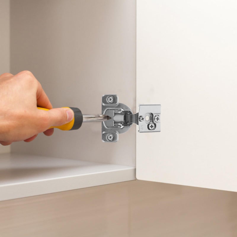 Self Closing Full Overlay Soft Close Cabinet Hinges 3D Adjustable Short Arm 1 2 Inch Set - Image 5