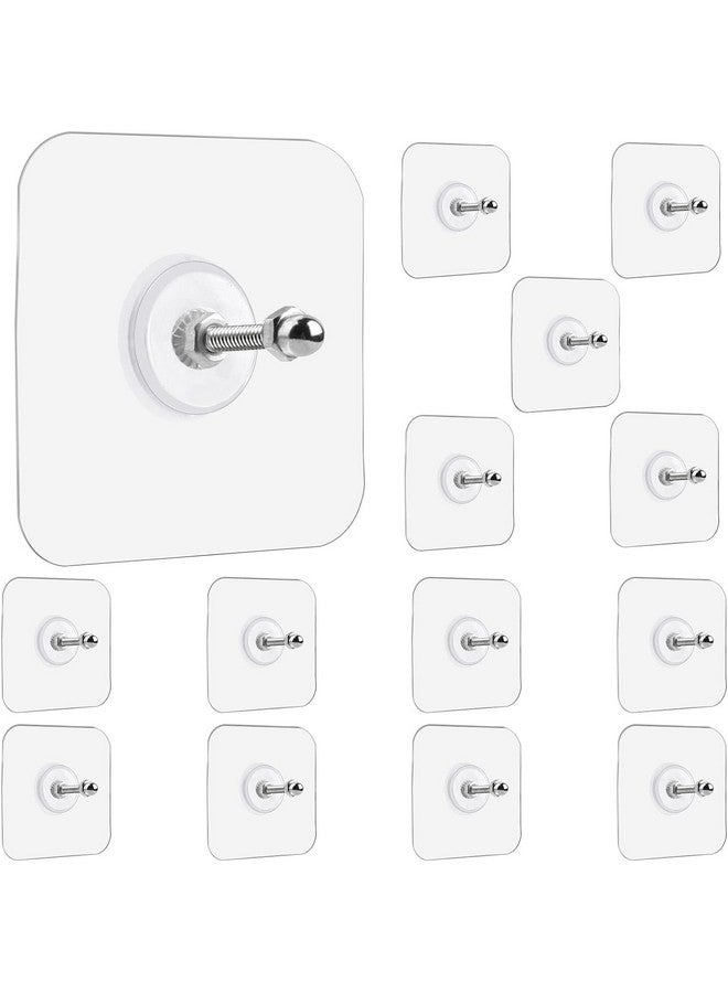 aadya alley aadya alley Adhesive Hooks Heavy Duty Wall Hooks, Nail Hook for Hanging Coat, Hat,Towel Robe Hook Rack Wall Mount- Bathroom and Bedroom Hooks for Wall Without Drilling (Nail Hook Trasparent 30 Pack)  - Image 1