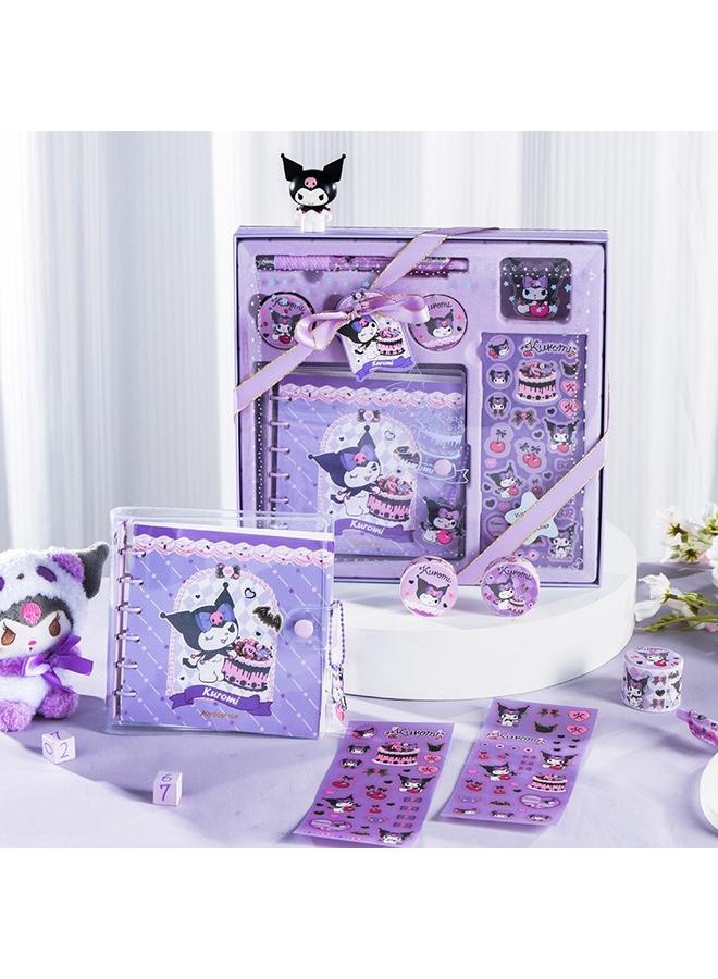 Bluejw Hand Ledger Sticker Suit High Color Value Kulomi Big Ear Dog Gift Box Full Set Of Melody Cute Girl Heart Walking Stick - Image 3