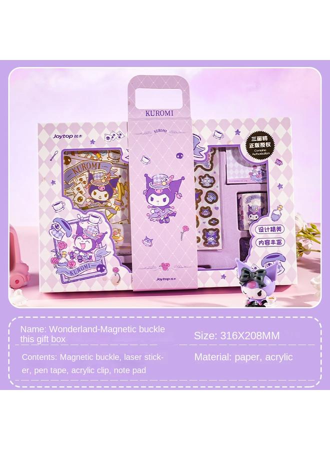 Bluejw Hand Ledger Sticker Suit High Color Value Kulomi Big Ear Dog Gift Box Full Set Of Melody Cute Girl Heart Walking Stick - Image 1