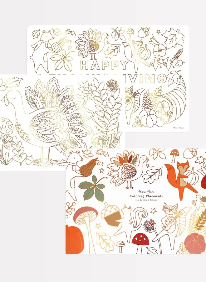 ميري ميري Thanksgiving Colouring Placemats