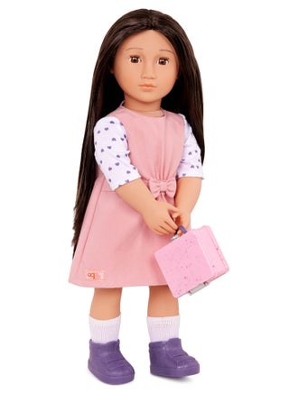 Lin 18-Inch Fashion Doll with School Lunch Box  – Delightful Dress-Up and Imaginative Play | Soft Body with Movable Limbs, Fabric Clothing | Age  3 Years and Up - pzsku/Z1AEBFE81DD7C8DF457D3Z/45/_/1725015168/72a97c78-861e-4607-8df1-76c6b7f2b854