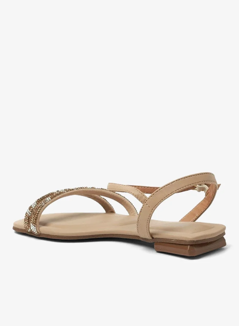 Vizzano Beige Sandals for Women with Back Strap – Stylish & Supportive sling Back Ladies Sandals for Women | Best Price UAE