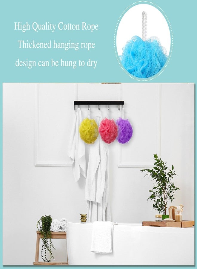 Nitial 50 Pcs Large Bath Shower Loofah Sponge Bulk 60g Exfoliating Bath Sponge Soft Shower Scrunchies Colorful Bath Loofahs for Men Women Shower(Fresh Color) - Image 3