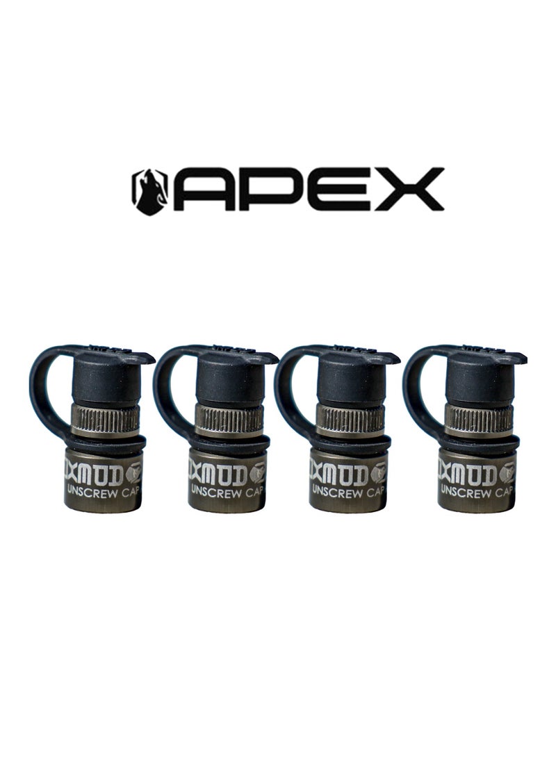 APEX PERFORMANCE PRODUCTS APEX Flip to Deflate Tire Valve Caps – Fast Deflation Caps (Set of 4) - Image 1