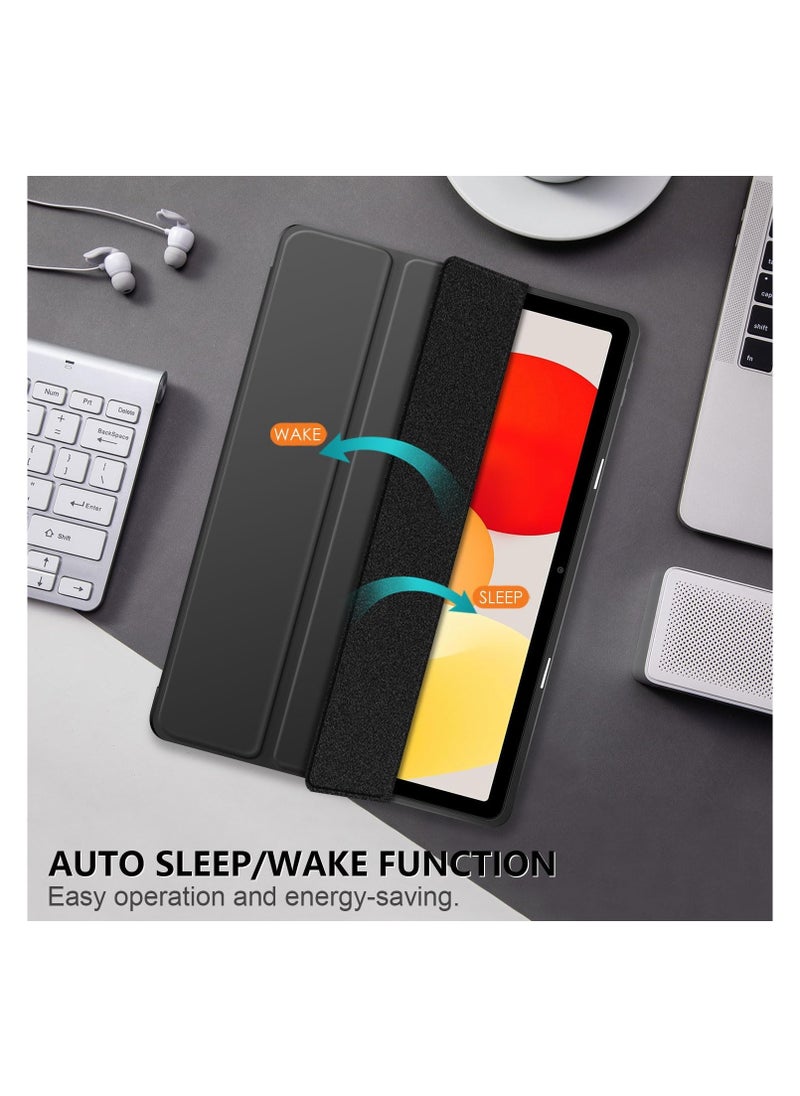 EVO Case for Xiaomi Redmi Pad SE 11 inch Shockproof Cover with Clear Transparent Back Shell Case for Xiaomi Redmi Pad SE 2023 Auto Wake/Sleep,Black  - Image 4