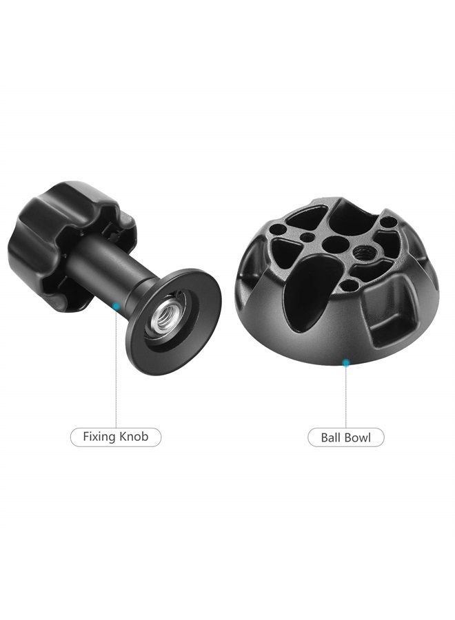 Neewer 75mm Bowl Adapter, Metal Half Ball Flat to Bowl Adapter Convert with 3/8-inch Screws Mount on Tripod and Fluid Head for Neewer TA60/2500/3500, Manfrotto 501/502/504 - Image 3