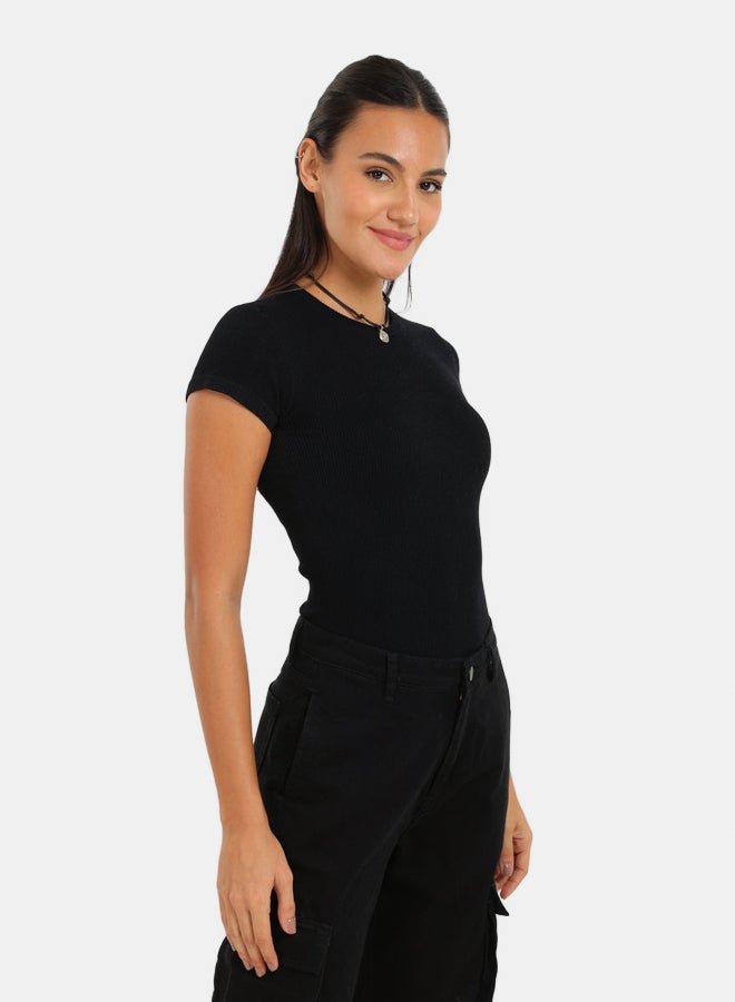 Carina Slim Fit Ribbed Top - Image 5
