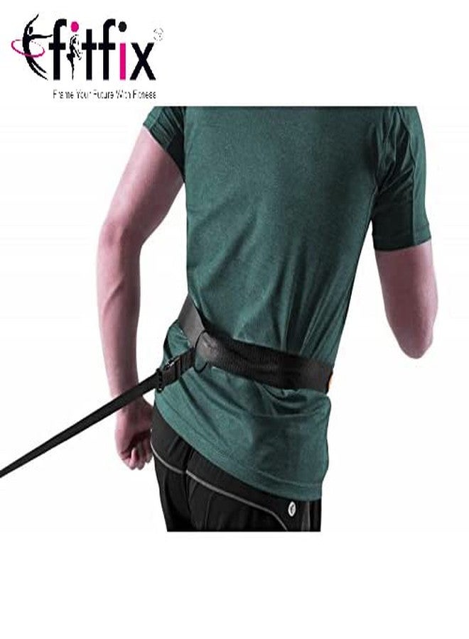Fitfix® Nylon Fabric 40" Resistance Training Speed Running Chute for Fitness Training Football Soccer Tennis Basketball (Black) - Image 4
