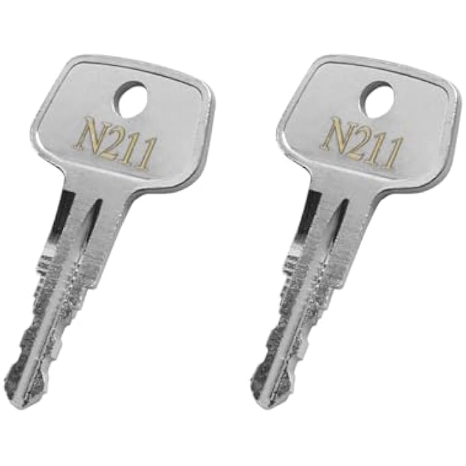 rayihni مفتاح استبدال حامل السيارة N211، مفتاح Errebi البديل لـ Yakima و Thule للتزلج، صندوق الحمولة، السقف، حوامل الأمتعة والعوارض المتقاطعة - رموز N211 [2 حزمة] - Image 3
