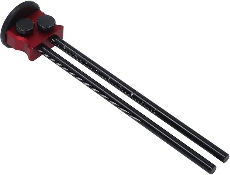 مقياس علام الخشب من سبائك الألومنيوم، قلم تحديد مزدوج الرأس، مسطرة محمولة بتصميم مريح. - Image 5