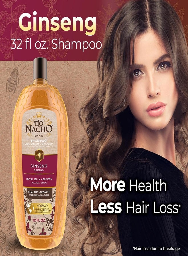 Tio Nacho Tío Nacho Ginseng Shampoo with Royal Jelly - Revitalizing Shampoo for Healthy, Strong Hair, Nourishment, and Hair Care, 32 fl oz - Image 2