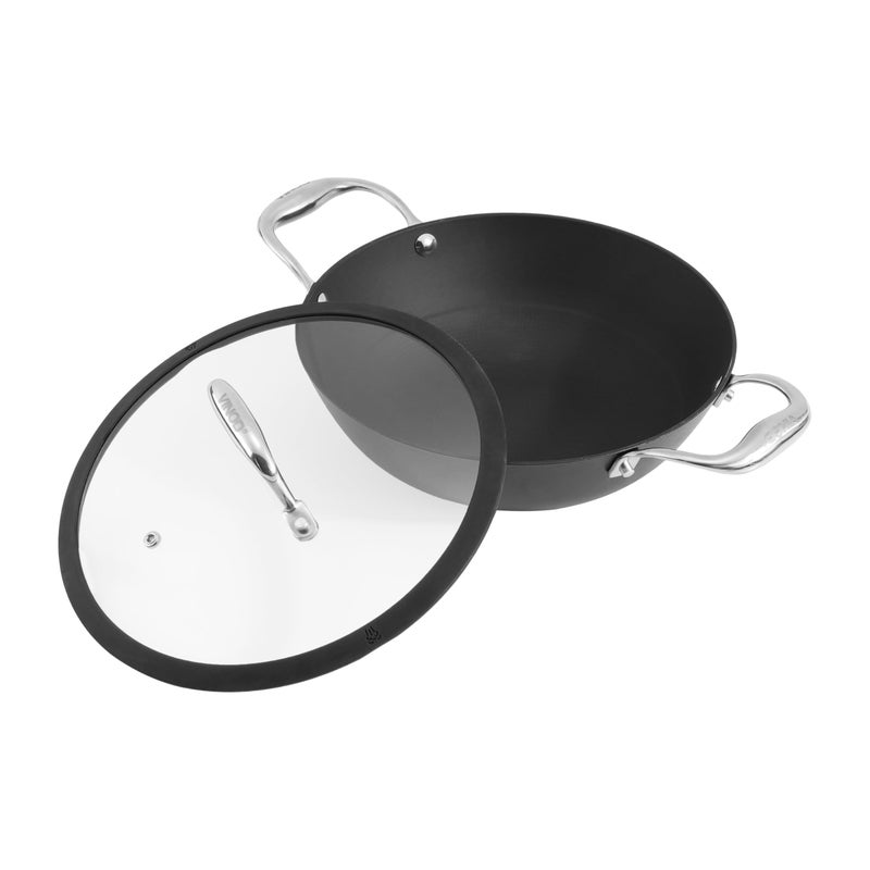 Vinod Ferona Lightweight Cast Iron Kadai - 2.2 L, 24 cm | No Seasoning Required | Naturally Stick-Free | Metal Spoon Friendly | Gas, Induction Base| Rust-Proof | PTFE & PFOA Free | 2-Year Warranty - Image 1