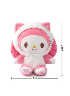 Excefore My Melo Plush Doll 8" Kawaii Melo Cinnamon Anime Plush Figure Toy  Stuffed Animal Pillow Perfect Cartoon Theme Party Favor for Girls Children Fans Birthday Decoration  - Image 5