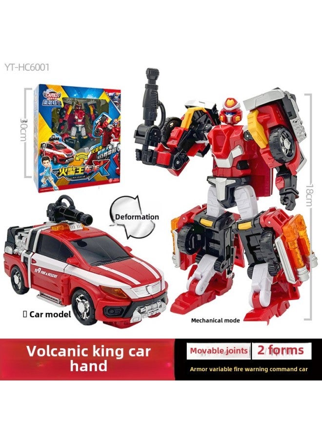 Kabao Car God Reload Return Fire King Driver Elite Edition Children's Classic Transforming Robot Boy Toy-Color:Youth Edition  2 Deformations  - Image 5