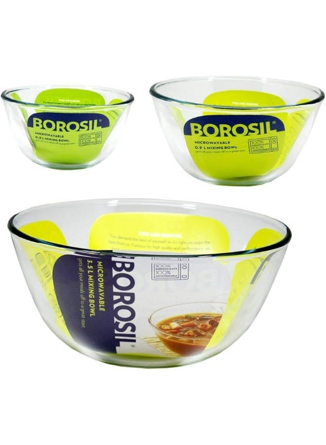 Borosil Glass Mixing & Serving Bowl, Oven & Microwave Safe Bowl, 500 Ml, Borosilicate Glass Clear - Image 4